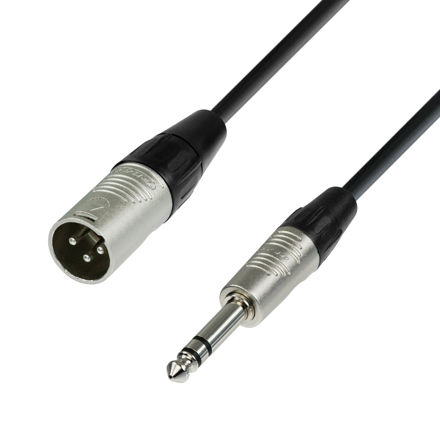 Adam Hall Cables K4 BMV 0150 Mic Cable XLR-Jack Stereo, 1,5m