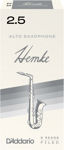 Frederick L. Hemke Alto Saxophone Reeds, Strength 2.5, 5 Pack