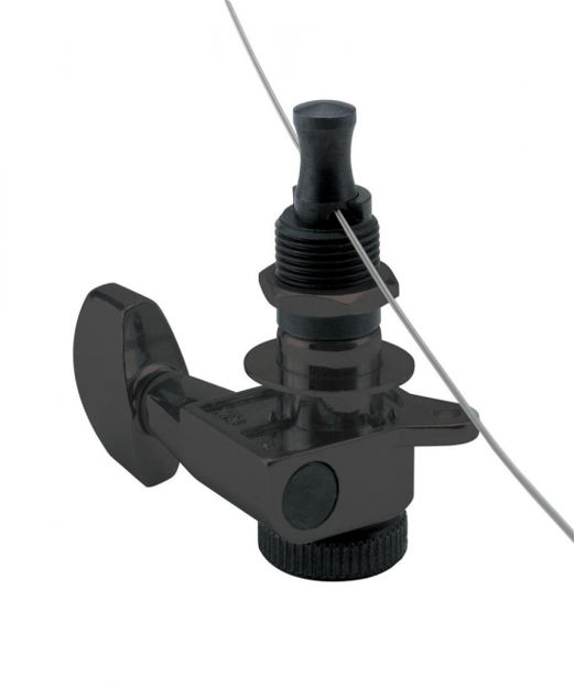 D'Addario Auto-Trim Tuning Machines, 6 In-Line setup, Black