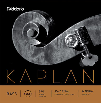 D'Addario Kaplan Bass String Set, 3/4 Scale, Medium Tension