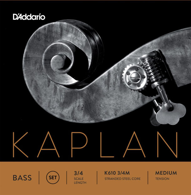 D'Addario Kaplan Bass String Set, 3/4 Scale, Medium Tension