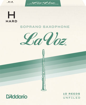 La Voz Soprano Saxophone Reeds, Strength Hard, 10 Pack