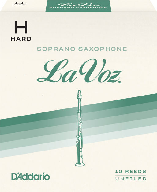 La Voz Soprano Saxophone Reeds, Strength Hard, 10 Pack