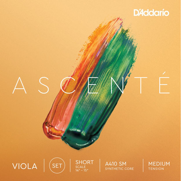 D'Addario Ascenté Viola String Set, Short Scale, Medium Tension