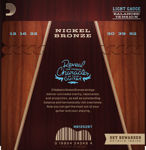 D'Addario NB1252BT Nickel Bronze Acoustic Guitar Strings, Balanced Tension Light, 12-52