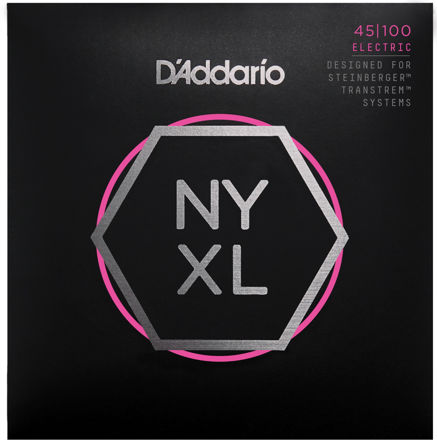 D'Addario NYXLS45100 Nickel Wound Bass Guitar Strings, Regular Light, 45-100, Double Ball End, Long Scale