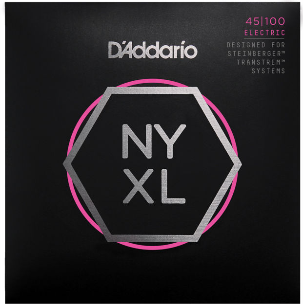 D'Addario NYXLS45100 Nickel Wound Bass Guitar Strings, Regular Light, 45-100, Double Ball End, Long Scale