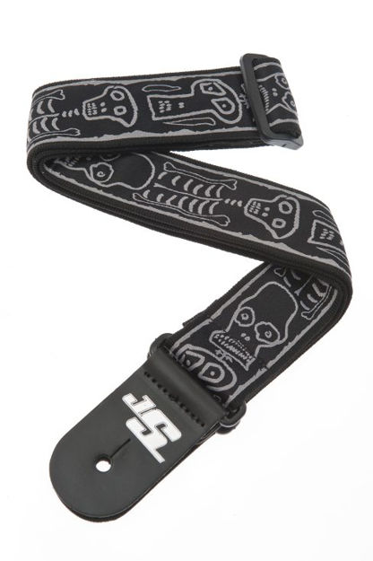 D'Addario Joe Satriani Guitar Strap, Skull n' Bones