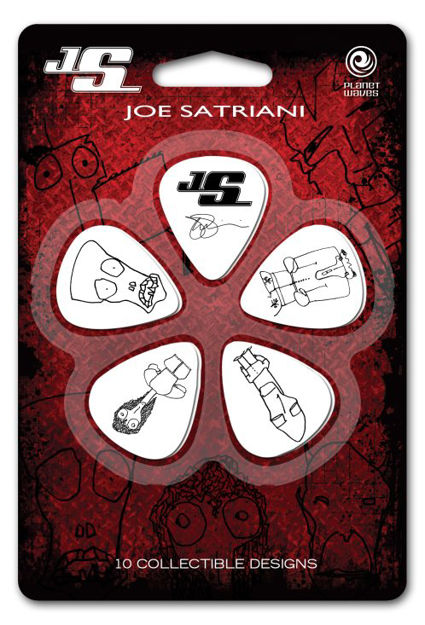 D'Addario Joe Satriani Guitar Picks, White, 10 pack, Light