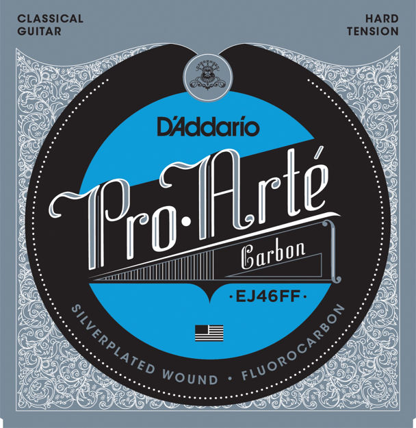 D'Addario EJ46FF Pro-Arté Carbon Classical Guitar Strings, Dynacore Basses, Hard Tension