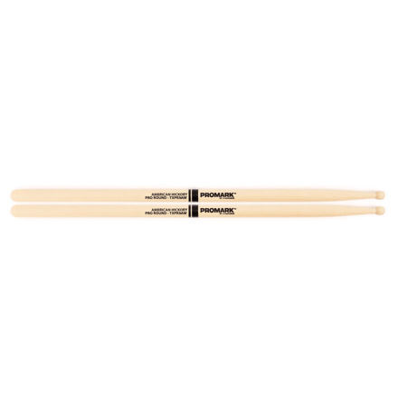 Promark Hickory 5A "Pro-Round" Wood Tip drumstick