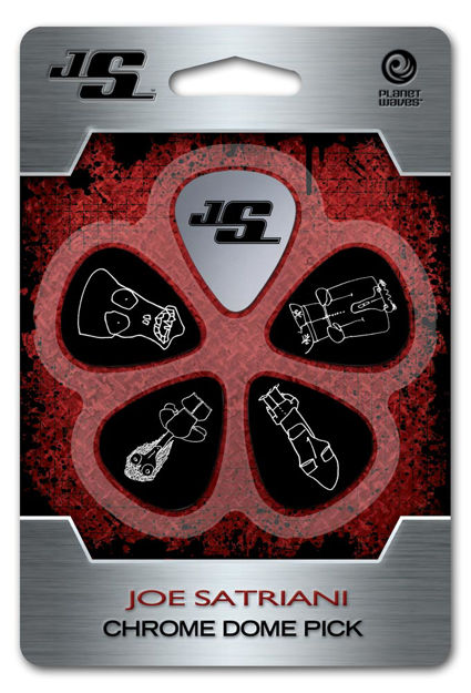 D'Addario Joe Satriani Chrome Dome Guitar Pick