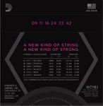 D'Addario NYXLS0942 Nickel Wound Electric Guitar Strings, Super Light, Double Ball End, 09-42
