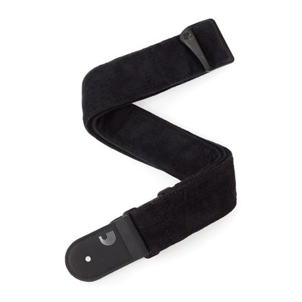 D'Addario Corduroy Woven Guitar Strap , Black