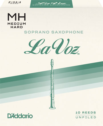 La Voz Soprano Saxophone Reeds, Medium Hard, 10 Pack