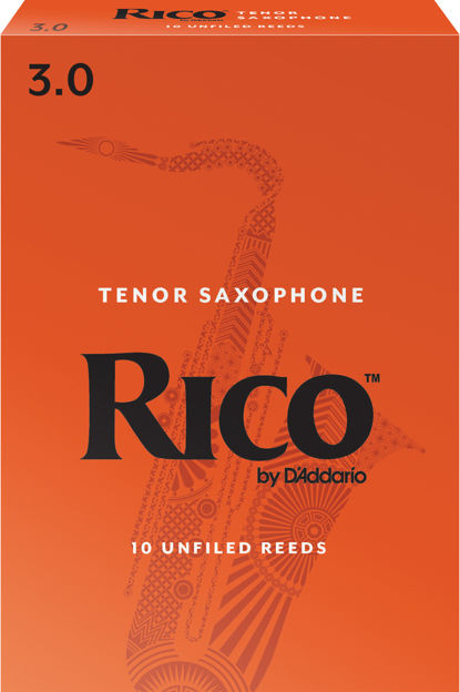 Rico by D'Addario Tenor Sax Reeds, Strength 3, 10-pack