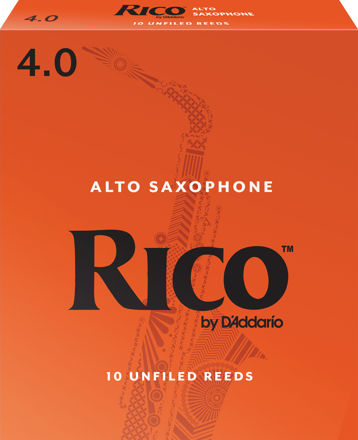 Rico by D'Addario Alto Sax Reeds, Strength 4, 10-pack