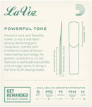 La Voz Bb Clarinet Reeds, Strength Hard, 10 Pack