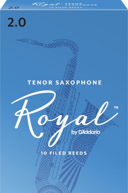 Royal by D'Addario Tenor Sax Reeds, Strength 2, 10-pack