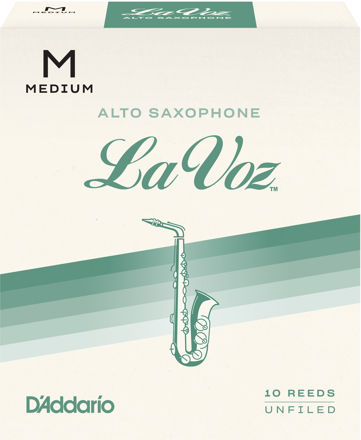 La Voz  Alto Saxophone Reeds, Strength Medium, 10 Pack
