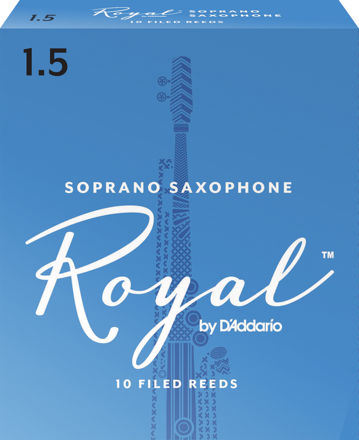Royal by D'Addario Soprano Sax Reeds, Strength 1.5, 10-pack