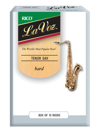 Rico La Voz Tenor Sax Reeds, Strength Hard, 10-pack