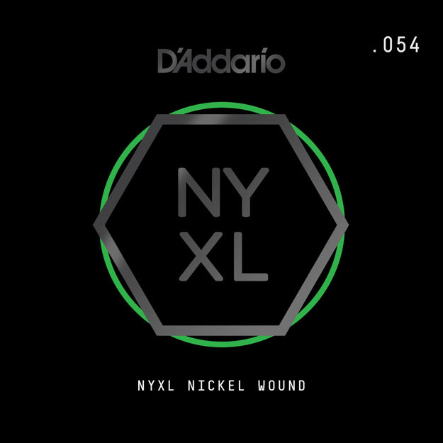 D'Addario NYNW054 NYXL Nickel Wound Electric Guitar Single String, .054