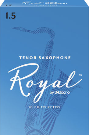 Royal by D'Addario Tenor Sax Reeds, Strength 1.5, 10-pack