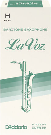 La Voz Baritone Saxophone Reeds, Hard, 5 Pack
