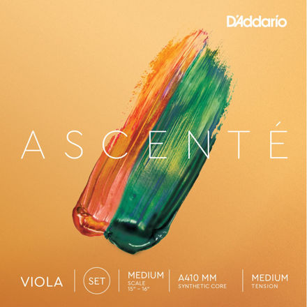 D'Addario Ascenté Viola String Set, Medium Scale, Medium Tension