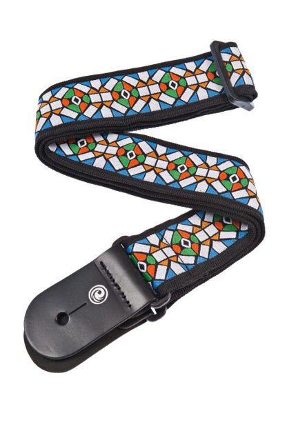 D'Addario Woven Guitar Strap, Stained Glass