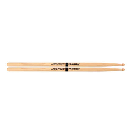 Promark Hickory 7A "Pro-Round" Wood Tip drumstick