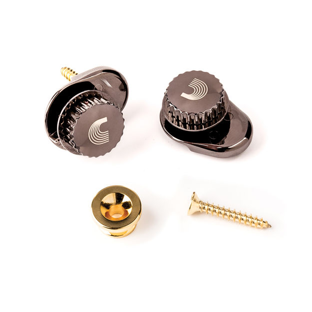 D'Addario Universal Strap Lock System, Gold