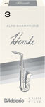 Frederick L. Hemke Alto Saxophone Reeds, Strength 3.0, 5 Pack
