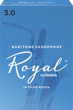 Royal by D'Addario Baritone Sax Reeds, Strength 3, 10-pack