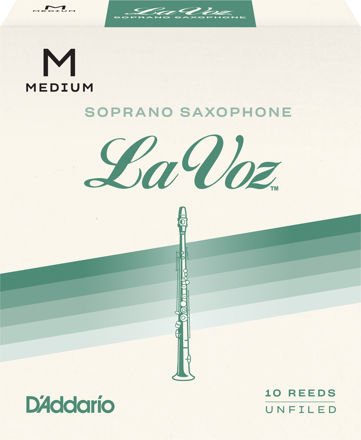 La Voz Soprano Saxophone Reeds, Medium, 10 Pack