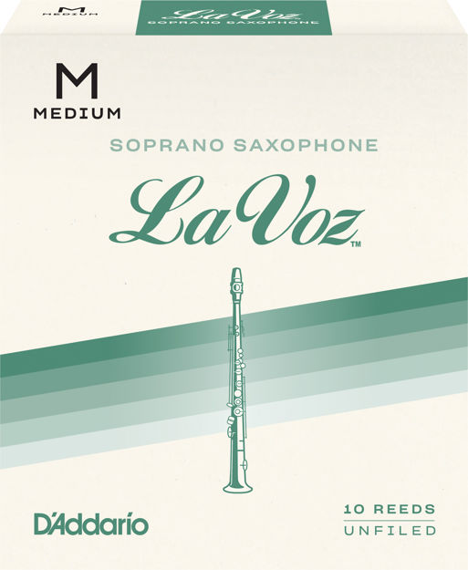 La Voz Soprano Saxophone Reeds, Medium, 10 Pack