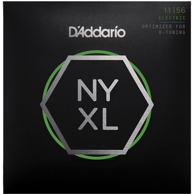 D'Addario NYXL1156 Nickel Wound Electric Guitar Strings, Medium Top / Extra-Heavy Bottom, 11-56