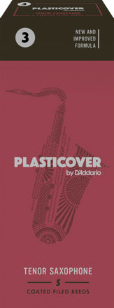 Plasticover by D'Addario Tenor Sax Reeds, Strength 3, 5-pack