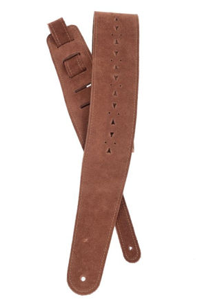 D'Addario Vented Leather Guitar Strap, Honey