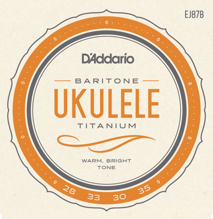 D'Addario EJ87B Titanium Ukulele Strings, Baritone