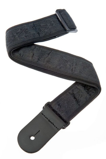 D'Addario Woven Guitar Strap, Black Satin
