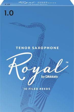 Royal by D'Addario Tenor Sax Reeds, Strength 1, 10-pack