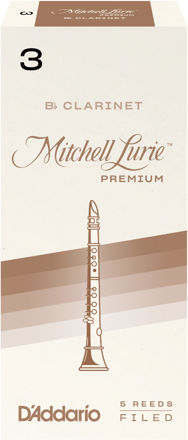 Mitchell Lurie Premium Bb Clarinet Reeds, Strength 3.0, 5 Pack