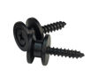 D'Addario Solid Brass End Pins - Black (Pair)
