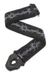 D'Addario Planet Lock Guitar Strap, Barbed Wire