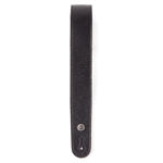 D'Addario Slim Garment Leather Guitar Strap, Black