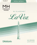 La Voz Bb Clarinet Reeds, Strength Medium-Hard, 10 Pack