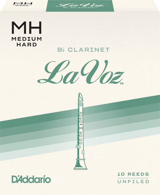 La Voz Bb Clarinet Reeds, Strength Medium-Hard, 10 Pack