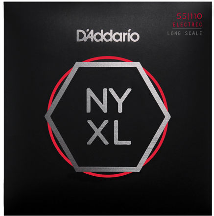 D'Addario NYXL55110 Nickel Wound Bass Guitar Strings, Heavy 55-110, Long Scale